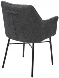 Стул AGIRA UF998-16 темно-серый, букле / черн. каркас / Товарный знак DISAUR