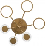 Потолочная люстра на штанге Megan 10164S Gold (LED, 220V, круглые, кольцо)