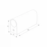 Накладные крепления для круглого гибкого неона латунь Elektrostandard Full light FL 28101