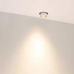 Встраиваемый точечный светильник под гипсокартон SP-NUANCE-TRIMLESS-PULL-R35-7W Warm3000 (WH, 36 deg, 230V) (Arlight, IP40 Металл) 049909 (LED)