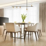 Потолочная люстра на штанге Escada Reverse 2100/5P (220V, на тросе)