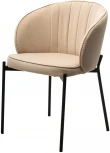 Стул ДЕНИ, цвет Velutto 05 Бежевый, велюр / черный каркас M-City 464M05080