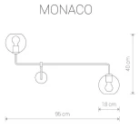 Бра Nowodvorski Monaco 9362 (220V, шарики)