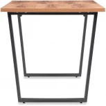 Стол раскладной Notta Лота Лофт 140 25 мм дуб делано темный / черный матовый 489747