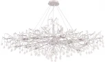Подвесная люстра большая Crystal Lux Reina V2 SP12 L1500 SILVER PATINA (220V, подвески, на тросе, ветки)