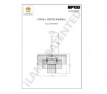 Подвесная люстра каскадная iLamp Triumph 7383/8P BR (220V, хрусталь, на цепи)