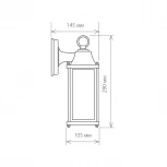 Настенный фонарь уличный Elektrostandard GL 1008D (220V, IP33)