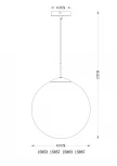Подвесной светильник Globo Varus 15857 (220V, на проводе, шар)