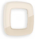 Рамка Ambrella Volt OMEGA Radian (Бежевый Стекло органическое) 1-ая OF320301