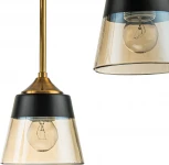 Потолочная люстра на штанге Escada Cobra 1147/6P E27*40W Black/Brass (220V)