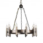 Подвесная люстра Favourite Fortezza 1144-10P (220V, на цепи, подсвечник, свеча, кольцо)