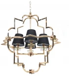 Подвесная люстра Lumina Deco LDP 8020-4 GD+BK