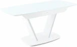 Стол Дрезден, Белый/Белый матовый шагрень, Аврора