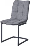 Стул SKY6800 серый JJ12-17/черный кант PU/черный металл с напылением