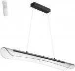 Светильник подвесной Novotech Welle 359191 OVER черный, диммируемый, в комплекте пульт ДУ IP20 LED 3000К~6000К 32W 220-240V (регулировка яркости, на тросе)