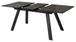 Стол Морис 140 ДАРК, стекло / ЧЕРНЫЙ