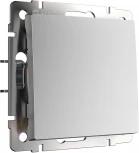 Выключатель одноклавишный проходной (серебряный матовый) Werkel W1112065 (a063608)