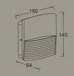 Архитектурная подсветка светодиодная Oasis Light TUBE LED W1932-3К Gr