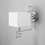 Бра Eurosvet Alma 60115/1 хром (220V, выключатель, куб)