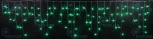 Гирлянда светодиодная Бахрома зеленая 220B, 112 LED, провод черный, IP54 RL-i3*0.5-B/G Rich LED