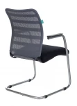Кресло Бюрократ CH-599AV серый TW-32K03 сиденье черный TW-11 сетка/ткань полозья металл металлик