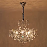 Подвесная люстра Eurosvet Crystal 10080/6 хром / прозрачный хрусталь