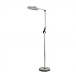 Торшер светодиодный с сенсорным выключателем Lumion Genri 8333/15FL серебро, металл/пластик LED 15W 3000/4000/6000K CCT/диммер/LCD 220V (регулировка яркости)