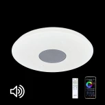 Потолочный светильник RGB круглый Citilux Light & Music MP3 CL703M60 (LED, 220V, пульт управления, управление смартфоном, голосовое управление, умный дом - Алиса, Маруся, Сири, круглые)