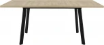 Стол Аврора Осло 140, Дуб Сильверджек Ореховый, Чёрный
