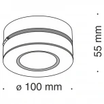 Накладной потолочный светильник Magic 3000K 1x12Вт 36° LED Maytoni Technical C022CL-L12W