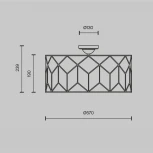 Потолочная люстра Maytoni Messina H223-PL-05-G (220V)
