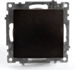 Переключатель одноклавишный (черный) Stekker Катрин 39604