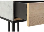 Тумба прикроватная R-Home Loft Дуб натур/Бетон