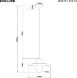 Подвесной светильник Evoluce Rizz SLE1257-433-01 Черный/Черный, Бронзовый G9 1*5W 4000K