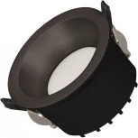 Встраиваемый точечный светильник светодиодный MS-DROP-BUILT-R84-8W Warm2700 (BK, 85 deg, 230V) (Arlight, IP54 Металл) 054707
