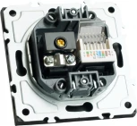 ТВ-розетка и Ethernet RJ-45 (черный) Stekker Эмили 49846