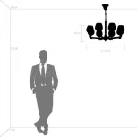 Подвесная люстра Osgona Delta 706082