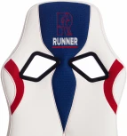 Кресло RUNNER кож/зам/ткань, белый/синий/красный, 36-01/10/08 Tetchair 12266
