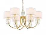 Подвесная люстра с хрустальными подвесками Newport 4360 4366/C new gold (220V)