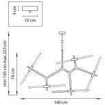 Подвесная люстра Lightstar Struttura 742106