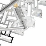 Потолочная люстра хрустальная на штанге Arte Milano Sorrento-7019 377019/6/50/470 CR (220V)