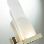 Настенный светильник Odeon Light Foros 5437/12WL бронзовый "брашинг"/металл/смола под алебастр/акрил LED 12W 3000K (220V)