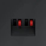 Акустическая розетка (графит) Voltum S70 VLS060307