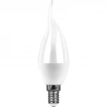 Лампочка светодиодная E14 11W 220V свеча на ветру белая 4000K Feron 55134