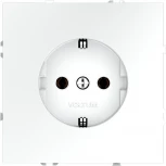 Розетка с заземлением (белый матовый) Voltum S70 VLS040102