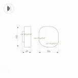 Архитектурная подсветка Arlight LGD-SWAMP-WALL 030001 (LED, 220V, IP65)