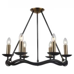 Подвесная люстра Lussole Lgo Roosevelt GRLSP-0212 (220V, свеча, IP21)