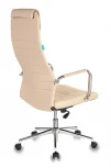 Кресло руководителя Бюрократ KB-9N/ECO бежевый эко.кожа с подголов. крестовина металл хром