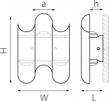 Уличный настенный светодиодный светильник Lightstar Bosso 341347 (220V)