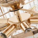 Потолочная люстра хрустальная на штанге Arte Milano Sorrento-5509 375509/8/40/470 GD (220V)
